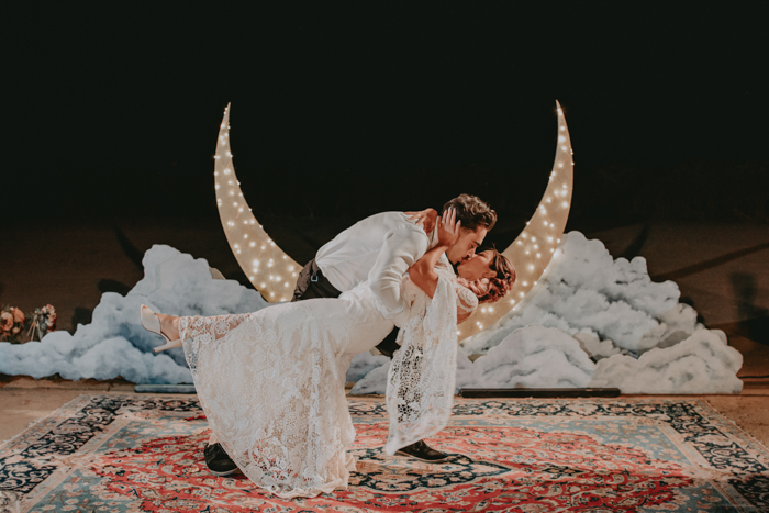 Couple First Dance dip