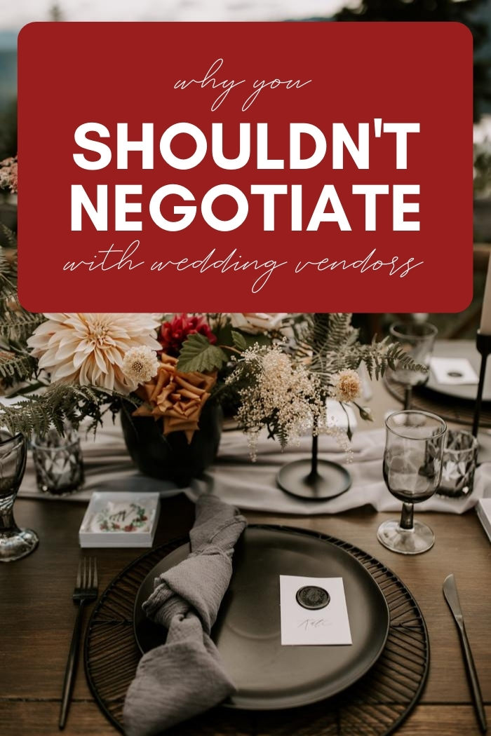 negotiate with wedding vendors graphic
